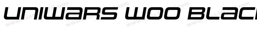 Uniwars W00 Black字体转换